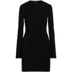 Robes de créateur Givenchy noires en viscose à manches longues courtes à manches longues à col rond Taille XS pour femme 