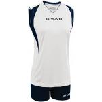 Maillots de volley-ball Givova blancs en polyester Taille M pour femme 