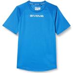 Maillots de football Givova bleus en polyester respirants Taille L look fashion en promo 