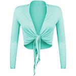 Gilets ouverts Glamexx24 turquoise à manches longues Taille XL look fashion pour femme 