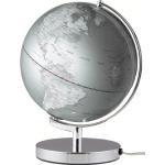 Globes terrestres Emform argentés 