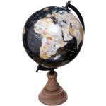 Globes terrestres Atmosphera noirs en pin imprimé carte du monde 