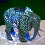 Lampes d'ambiance en métal à motif éléphants 