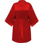Peignoirs Kimono Glov rouges en satin 