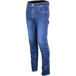 Jeans droits bleues foncé en fil filet stretch Taille L look casual pour homme 