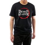 T-shirts noirs en coton à manches courtes Slayer à manches courtes Taille XXL look asiatique 