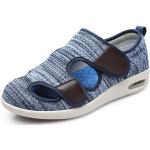 Chaussures de marche bleus clairs en caoutchouc légères pour pieds larges Pointure 44,5 look fashion pour homme 