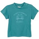 Gocco T- Shirt avec imprimé Planches de Surf, Vert Brillant, 9-12 Mois Bébé garçon