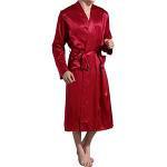 Peignoirs en satin rouges en velours Taille XXL look fashion pour homme 