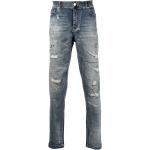 Jeans skinny bleus délavés Taille XXL W32 L34 pour homme en promo 