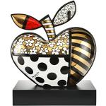 Goebel Sculpture Romero Britto Golden Big Apple Pop Art Figurine décorative en porcelaine 40 cm