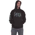 Sweats noirs en coton Gojira à capuche Taille XL look Rock pour homme 
