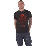 T-shirts à imprimés noirs à motif serpents Gojira Taille XXL look Rock pour homme 