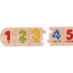 Goki Puzzle de chiffres - Jouets en bois