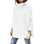 Pullovers blancs à col roulé Taille XXL look casual pour femme 