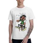Gomer Goof Gaston Lagaffe Men's T Shirts Fun Tee Shirt Short Sleeve O Neck T-Shirt Cotton Graphic Tops White White XL