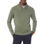 Pulls à col chale vert olive Taille XL look casual pour homme 