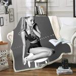 Goplnma - Couverture Ariana Grande - Impression 3D - Plaid Ariana Grande - Couverture de canapé, pour Adultes et Enfants (130 x 150,15)