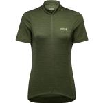 Maillots de cyclisme Gore verts en polyester lavable en machine Taille XXS look fashion pour femme 