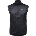 Gilets zippés Gore noirs en gore tex coupe-vents respirants Taille XL look fashion pour homme en promo 