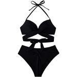 Bikinis push-up noirs Taille XS look fashion pour femme 