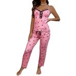 Pyjamas roses en dentelle en lot de 2 Taille XL look sexy pour femme 