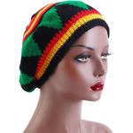 Bonnets de printemps multicolores à rayures en fibre synthétique en laine Bob Marley Tailles uniques look Hip Hop pour femme 