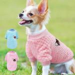 Vêtements roses en coton à motif chiens pour chien Taille XL 