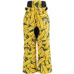 Pantalons de ski Gosoaky jaunes en polyester à motif loups look fashion pour femme 