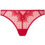 Tangas Gossard rouges en coton à strass Taille XS pour femme 