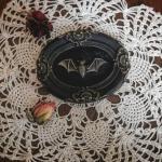 Goth Frame/Edwardian Gothic Victorian Goth Home Déco Mourning Art Witch Bat /