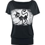 Gothicana by EMP Femme T-Shirt Noir avec imprimé C