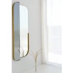 Miroirs muraux dorés en métal grossissants modernes 