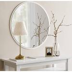 Miroirs muraux blancs en bois modernes 