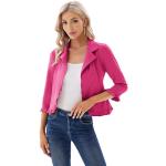 Cardigans roses à volants à manches courtes Taille XL look fashion pour femme en promo 