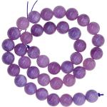 Colliers pierre précieuse violet lavande en métal à perles à motif fleurs pour femme 