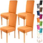 Housses de chaise orange en polyester lavable en machine 