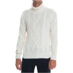 Pullovers Gran Sasso blancs en laine à col roulé Taille 3 XL look fashion pour homme 