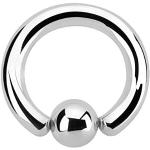 Grand anneau de piercing à boule – 48 Tailles (2,