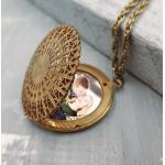 Pendentifs en or pour la fête des mères en or 22 carats personnalisés look vintage 