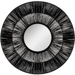 Miroirs muraux Atmosphera noirs en métal 