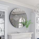 Dekoarte - miroirs muraux décoratifs modernes, décoration salon, entrée, grands miroirs rectangulaires blanc