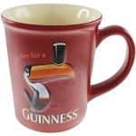 Guinness Pinte traditionnelle en relief Toucan rouge « Lovely Day for A Mug » | Produit officiel durable Cadeau pour les amateurs de bière, de café, de thé