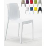 Chaises design Grand Soleil blanches empilables modernes 