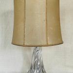 Lampes de table en cristal made in France milieu du siècle 