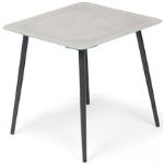 Tables rondes gris acier en acier diamètre 55 cm 