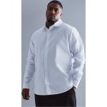 Chemises oxford boohooMAN blanches à manches longues Taille 4 XL plus size pour homme 