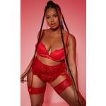 Porte-jarretelles Boohoo rouges Taille XXL plus size pour femme en promo 