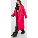 Manteaux en laine Boohoo rose fushia à motif moutons à manches longues Taille XL plus size pour femme 