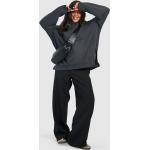 Pantalons de costume de soirée Boohoo noirs Taille 3 XL plus size coupe loose fit pour femme en promo 